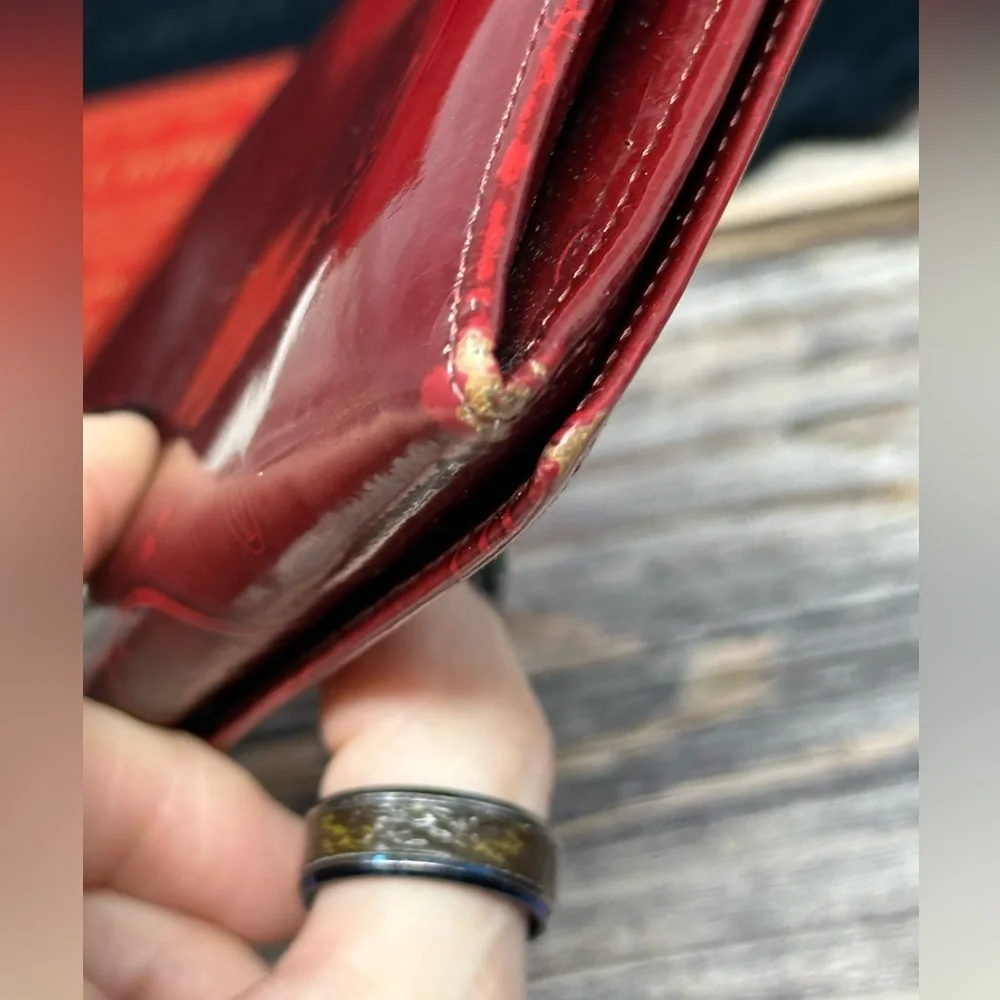 Cartier Red Glossy Long Leather Happy Birthday Wallet GUC Dust Bag, Box, Cards​​ - Picture 7 of 16